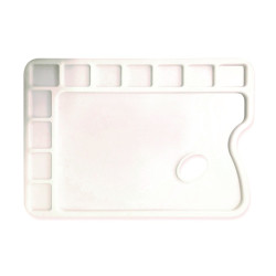 Palette rectangulaire en plastique - 23,5x34 cm
