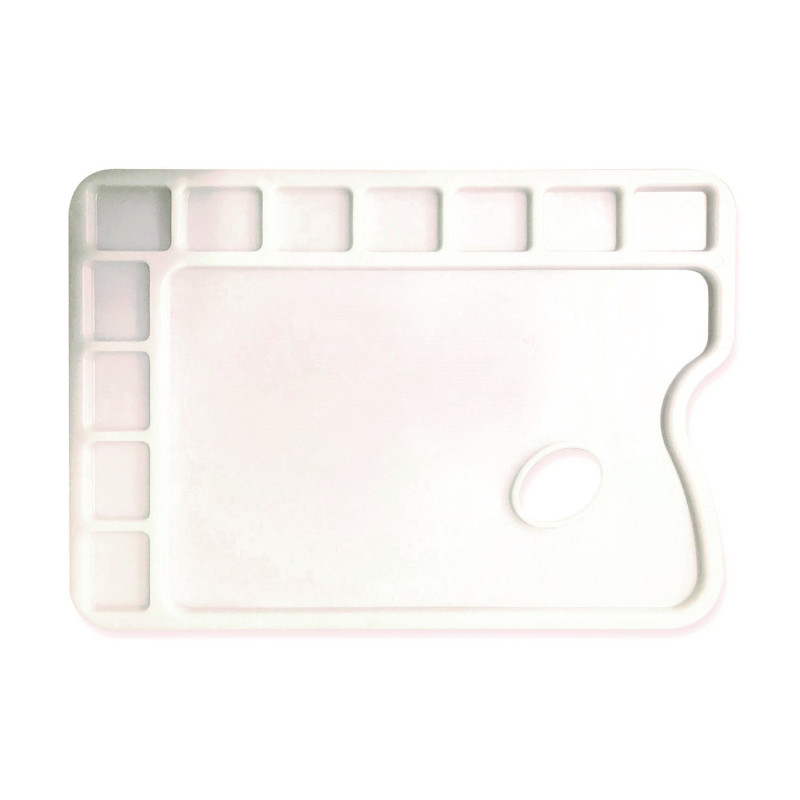 Palette rectangulaire en plastique - 23,5x34 cm