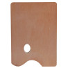 Palette rectangulaire bois - 35x25cm