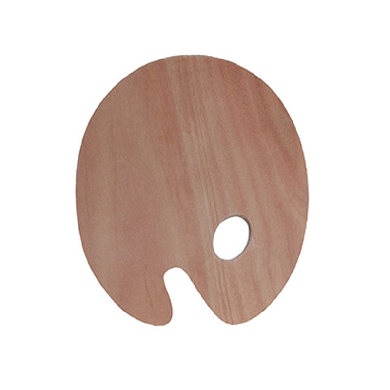 Palette ovale en bois - 40x50cm
