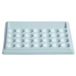 Palette en porcelaine 28 trous - 19x15,5cm