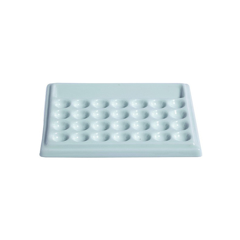 Palette en porcelaine 28 trous - 19x15,5cm