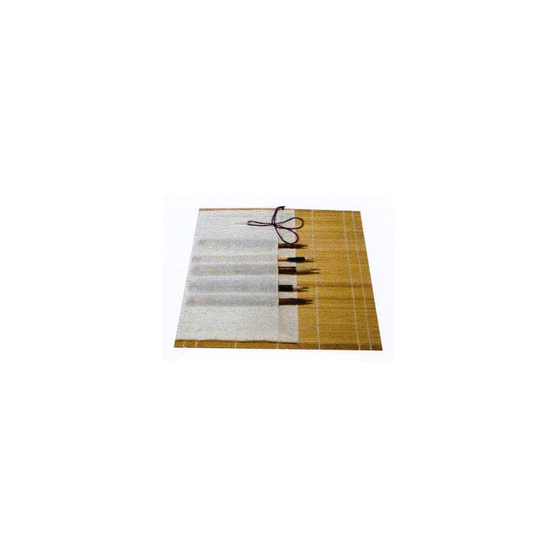 Natte bambou avec poche - 33x33cm