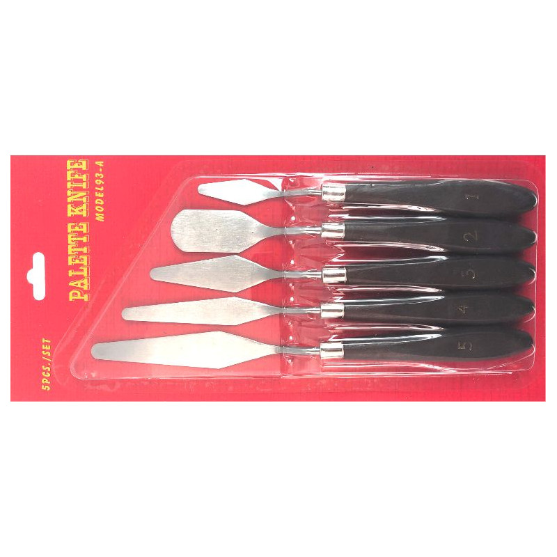 Set de 5 couteaux à peindre