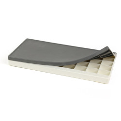Palette rectangulaire plastique 44 compartiments