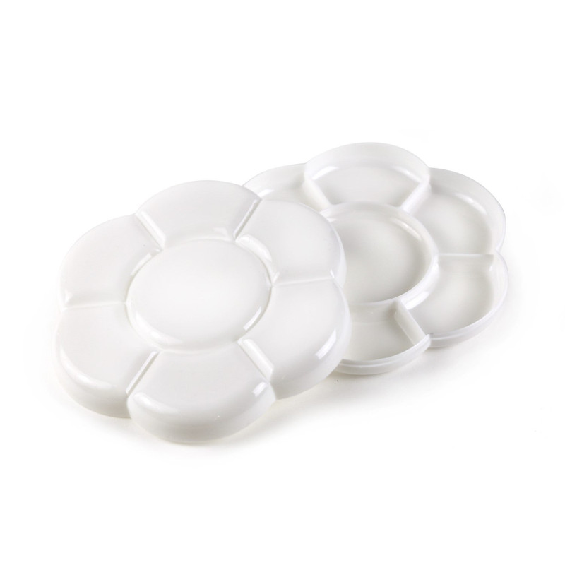 Palette plastique marguerite x2