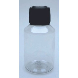Flacon plastique vide 100 ml + bouchon