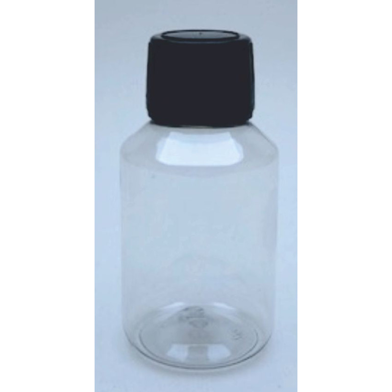 Flacon plastique vide 100 ml + bouchon