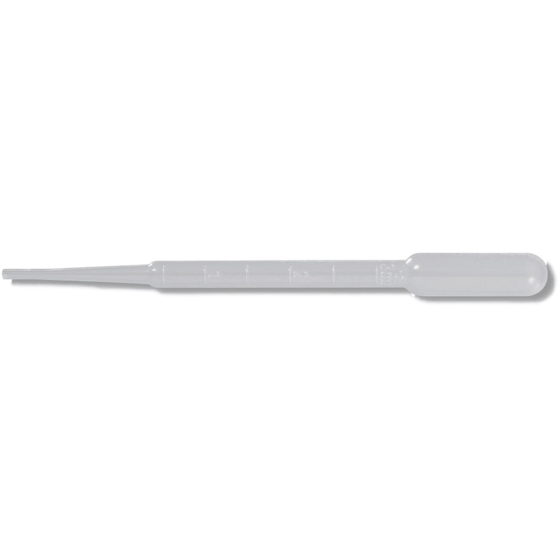 Pochette de 5 pipettes longues graduées 155 mm