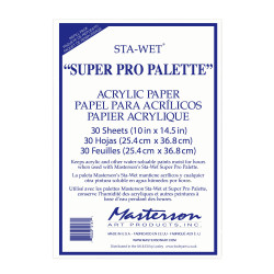 Recharge papier acrylique pour palette Sta Wet super pro - 30 feuilles