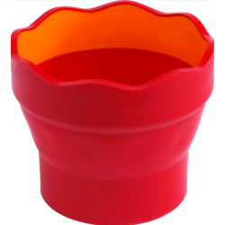Gobelet à eau pliable rouge clic & go