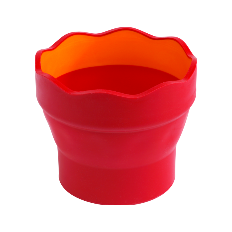 Gobelet à eau pliable rouge clic & go