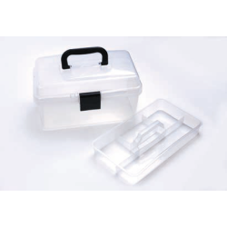 Boîte de rangement transparente 26x16,5x14cm