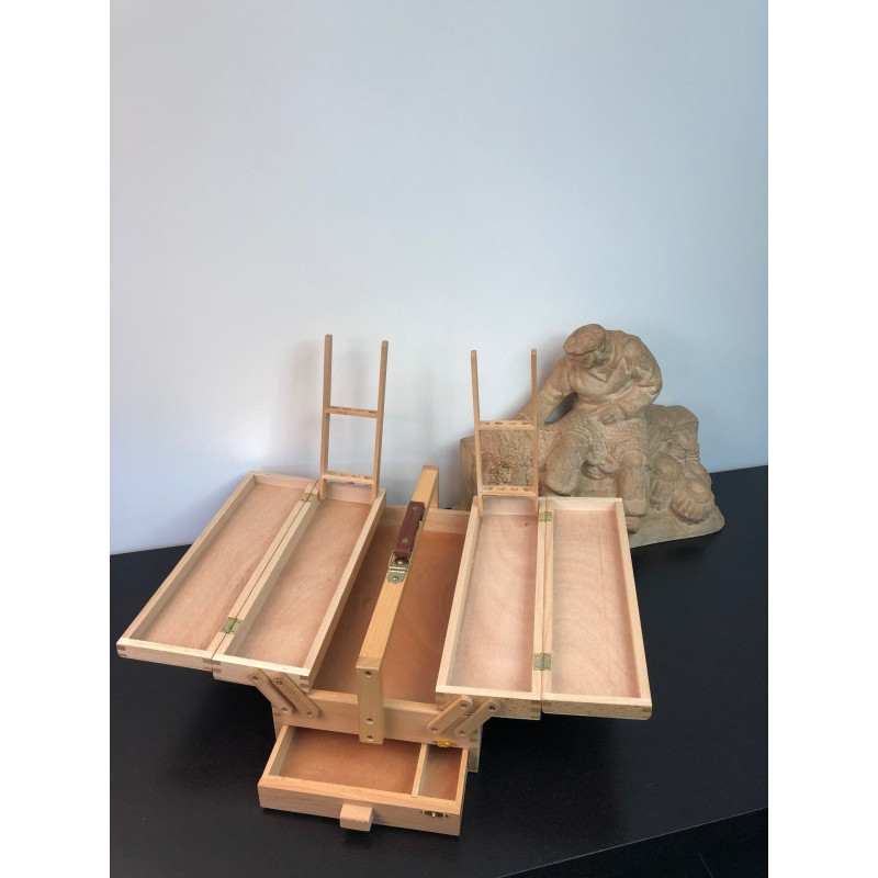 Coffret de rangement en hêtre naturel