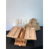 Coffret de rangement en hêtre naturel