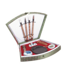 Coffret brocard de calligraphie