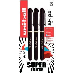 Blister de 3 feutres Sign Pen noirs