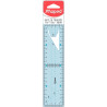Blister règle équerre 2 en 1 en polypropylène 20cm
