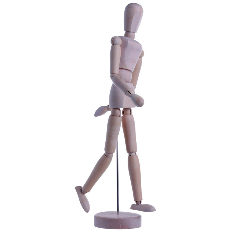 Mannequin bois femme - Environ 40cm Femme