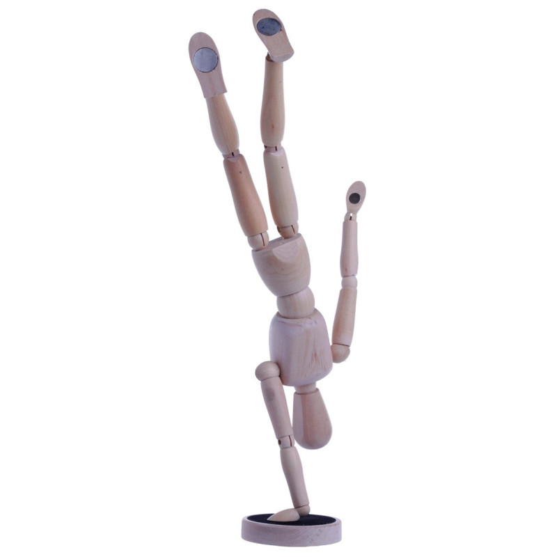 Mannequin bois magnetique - 20 cm