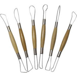 6 mirettes rondes - 20cm