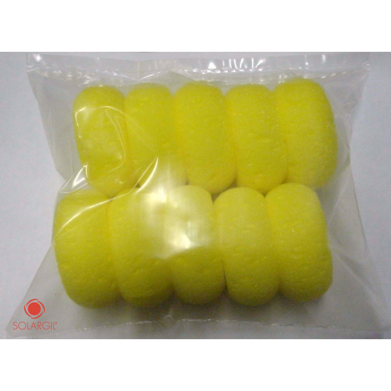 Eponges rondes assortiment de 10