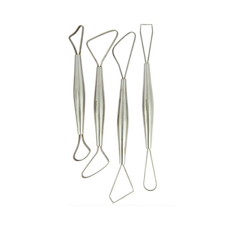 Set O de 4 outils poterie assortis