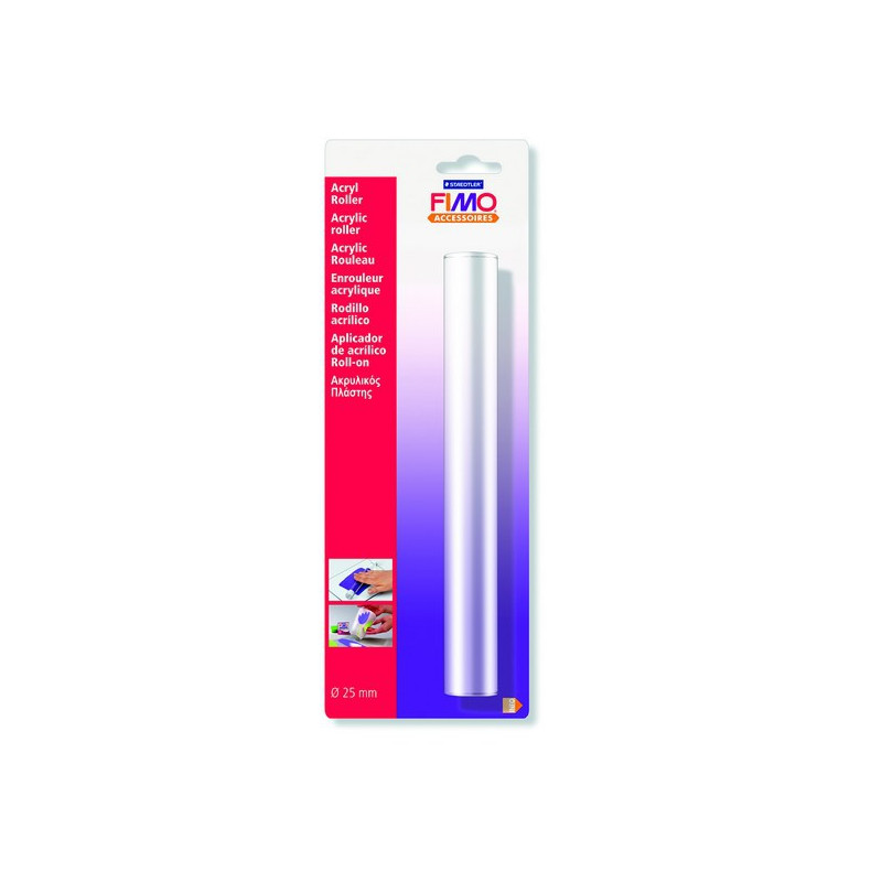 Rouleau pour pâte Fimo cristal