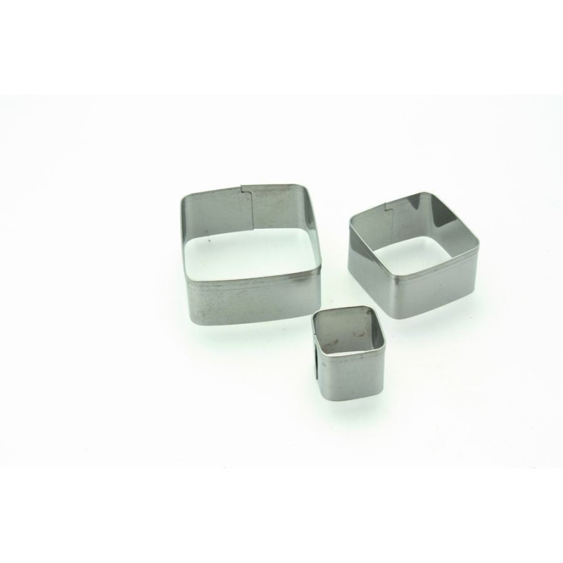 Emporte pièces carrés x 3