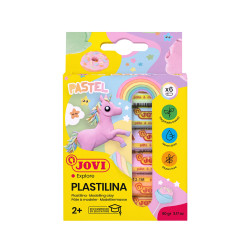 Pâte à modeler Plastilina X6 15g Pastel Jovi explore - 6 x 15gr pastel