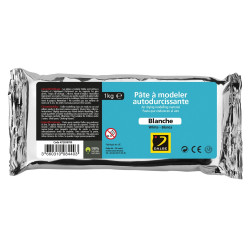 Pâte à modeler auto-durcissante blanche - 500g