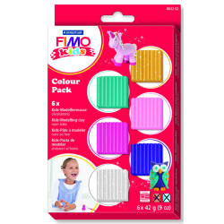 Kit Fimo Kids assortiment fille 6x42gr