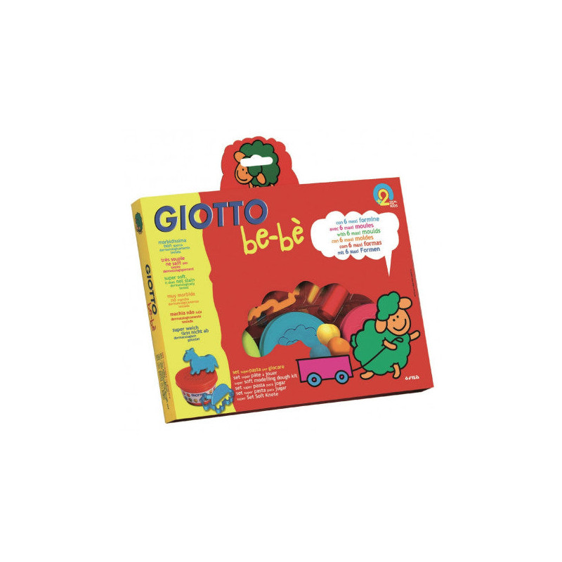 Pâte à modeler Be-Bé Set de 3 pots de 100gr + accesssoires