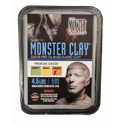 Pâte à modeler Monster Clay Hard Gris
