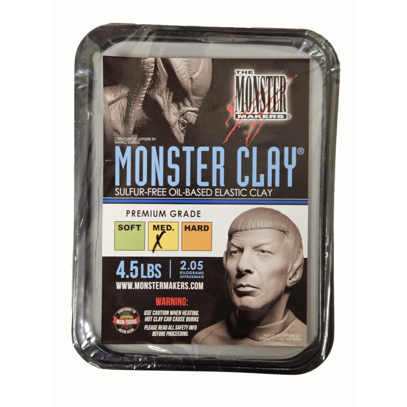 Pâte à modeler Monster Clay Medium Gris