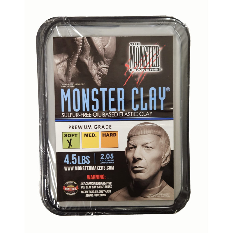 Pâte à modeler Monster Clay Soft Gris
