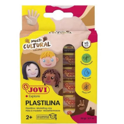 Pâte à modeler plastilina multi culture x6 15g
