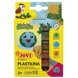 Pâte à modeler plastilina couleurs Nature x6 15g
