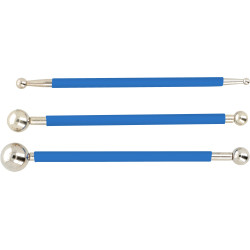 Stylets à bille à embosser double pointe (x3)