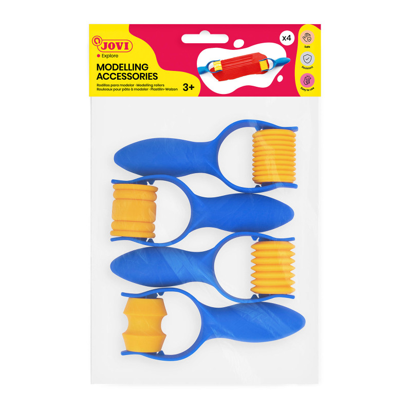 Rouleau de modelage x 4 - Formes diverses