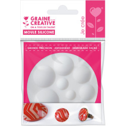 Mini moule cabochons ronds en silicone ø 70 mm