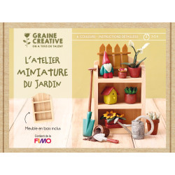 Coffret Fimo miniatures : Le jardin