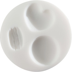 Moule silicone macarons diam 7 cm