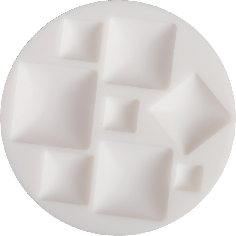 Moule silicone carrés - Cabochons carrés