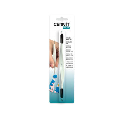 Outil à embosser avec boule métal 2/1,5 mm - Cernit