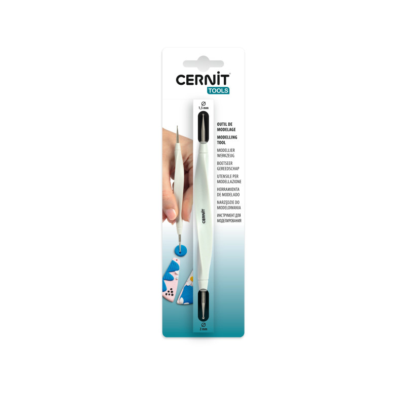 Outil à embosser avec boule métal 2/1,5 mm