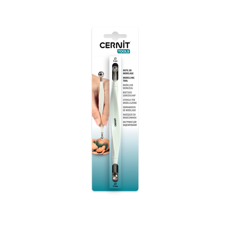 Outil à embosser avec boule métal 13/8 mm