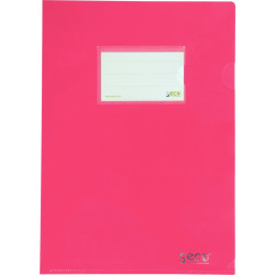 Sachet de 5 pochettes coin en polypropylène opaque recyclé, coloris as
