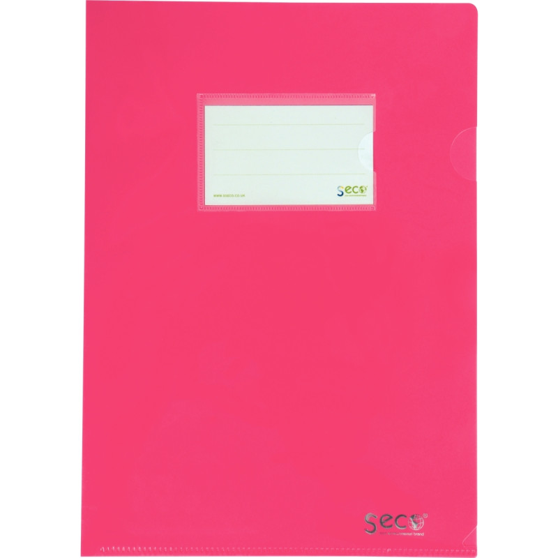 Sachet de 5 pochettes coin en polypropylène opaque recyclé, coloris as