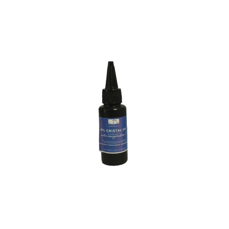Résine UV "Fil Cristal" - 25/60/100 ou 500gr - Flacon 60gr